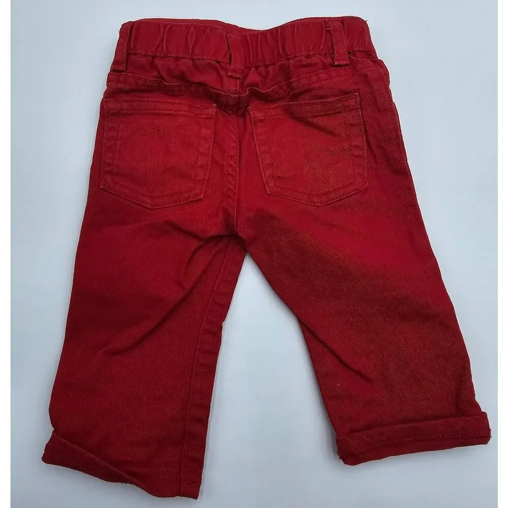6 Piece Gap Boy's 6-12M Christmas Lot - 3 Sweaters, 1 pair Jeans, & 2 Onesies